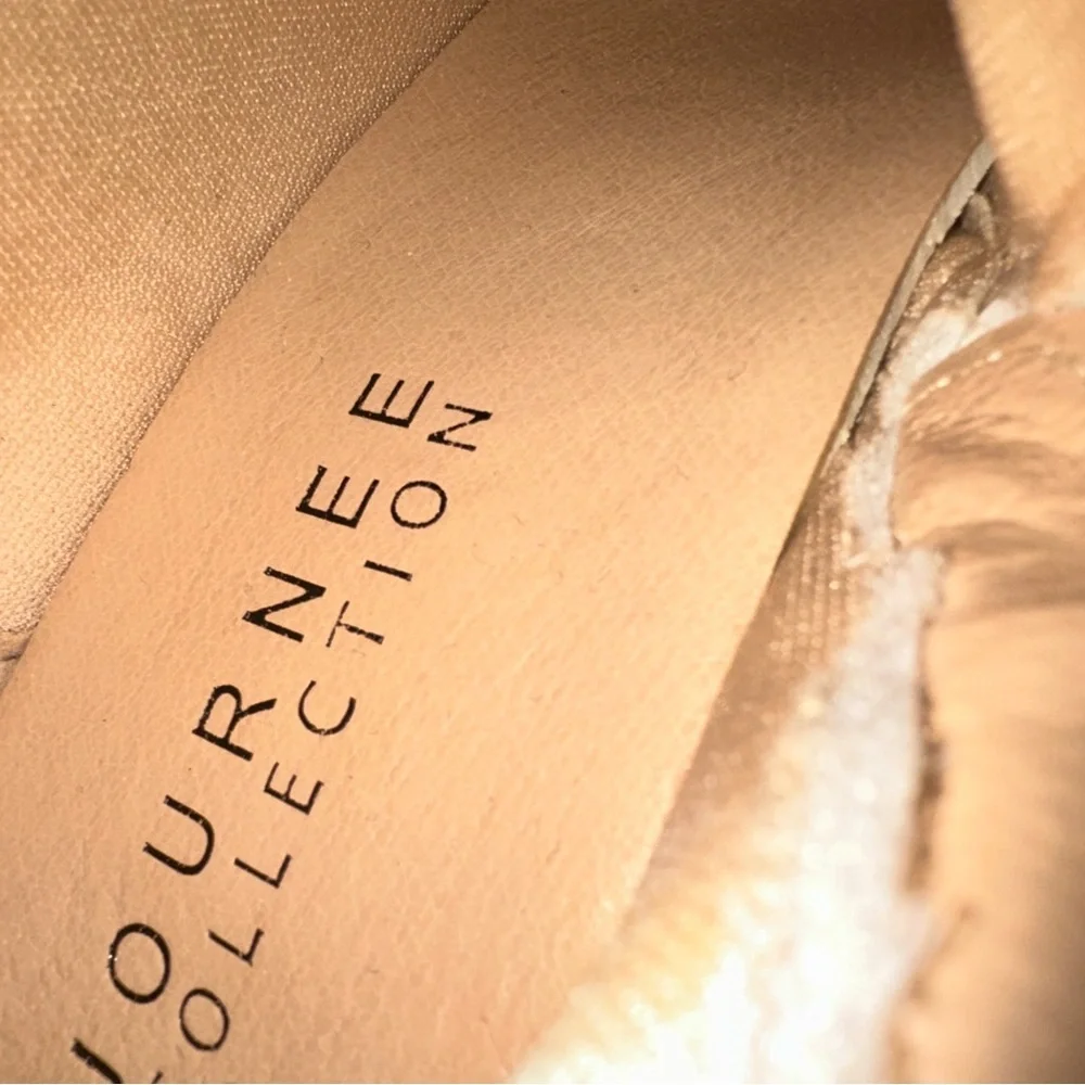 Journee Collection White Heeled Boots - Picture 10 of 10